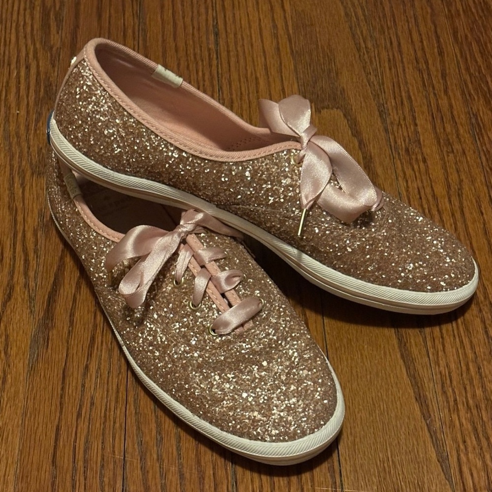 Kate spade rose gold sneakers